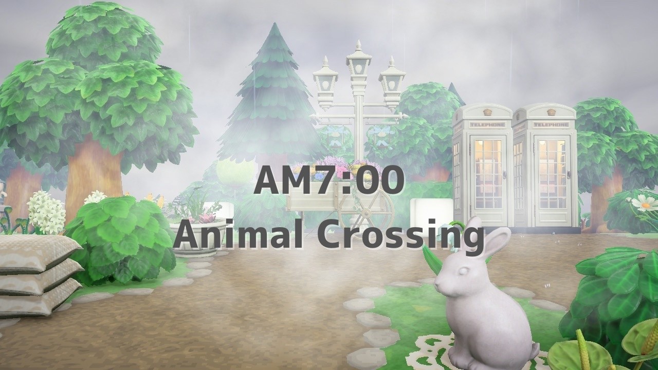 あつ森BGM🍃「AM7:00×雨」Animal Crossing BGM🎧