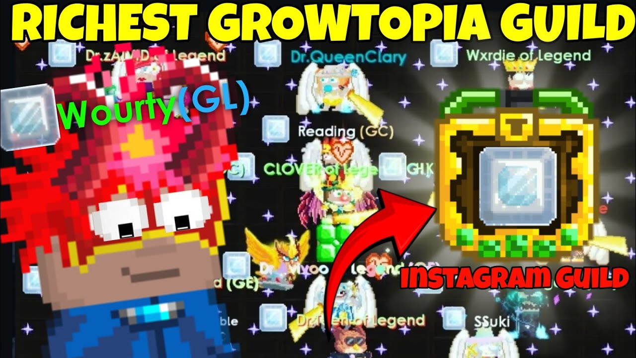 САМАЯ БОГАТАЯ ГИЛЬДИЯ В GROWTOPIA (Множество легендарных игроков!) | Growtopia