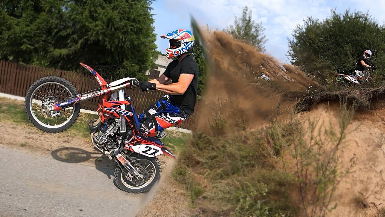 Zwykła Honda Crf 450 z NIE zwykłym jeźdźcem...