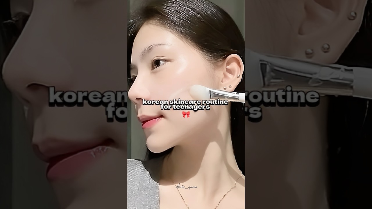 Natural korean skincare routine for teenagers 🎀💫 #aethetic #skincare #beauty #teen