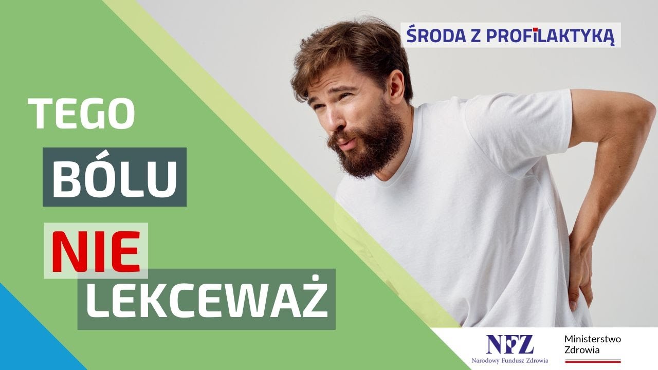 Masz b&oacute;le kręgosłupa? Nie czekaj na groźne konsekwencje! Zapobiegaj | Środa z Profilaktyką