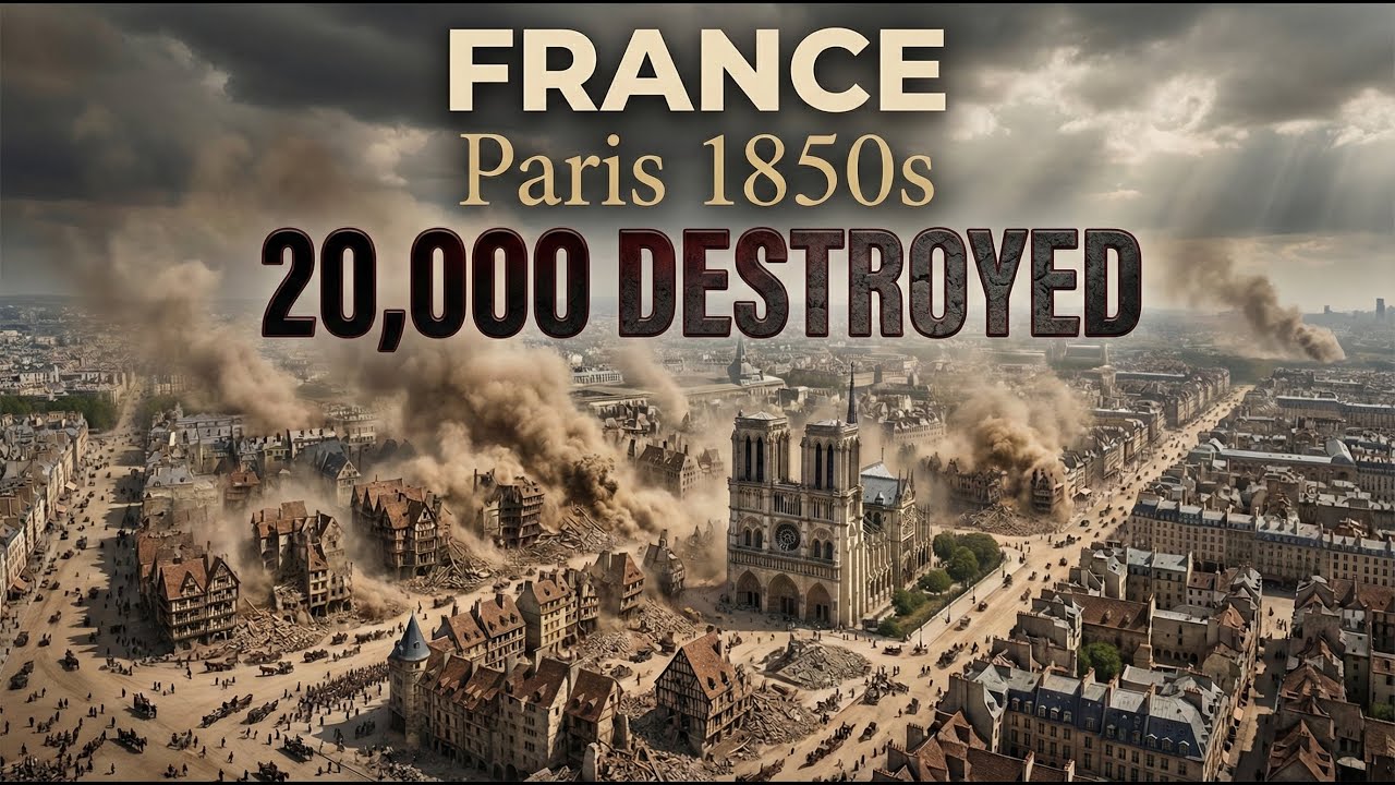 Paris 1850s: When France Destroyed 20,000 Buildings to Stop Revolution (AI Reconstruction)