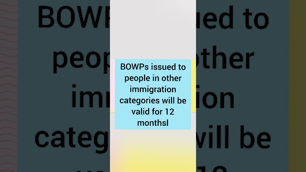 How to get a Bridging open work permit (BOWP) in Canada?