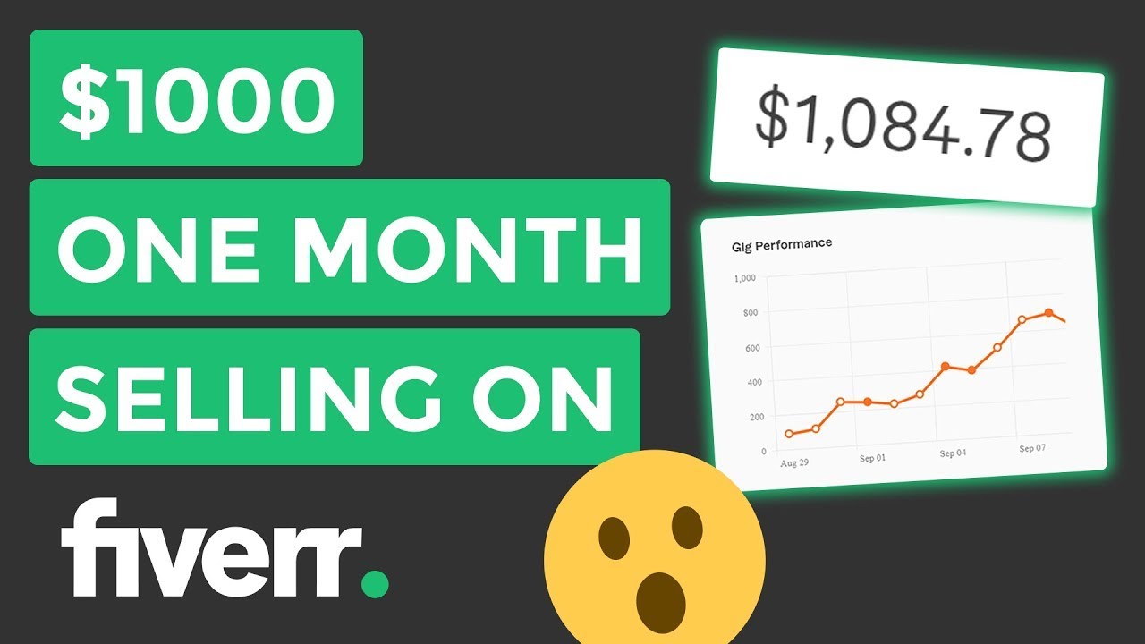 How I Made $1000 in my First Month on Fiverr