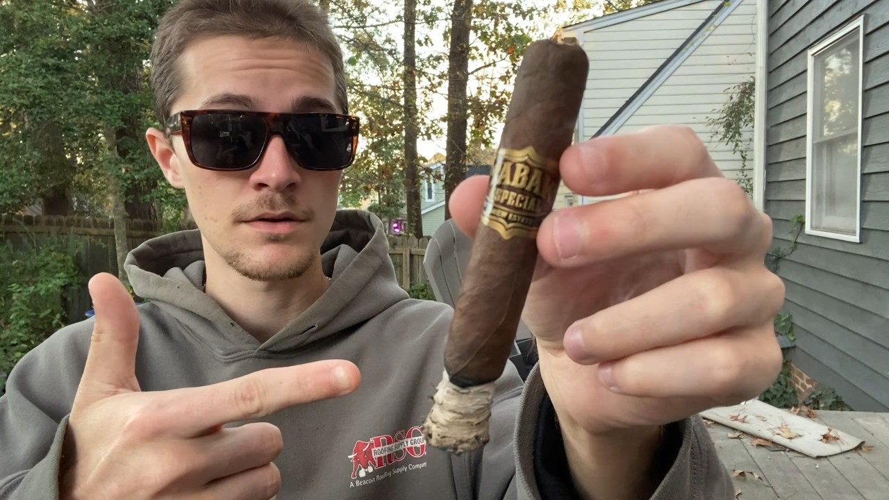 Smoking a TABAK ESPECIAL Cigar..