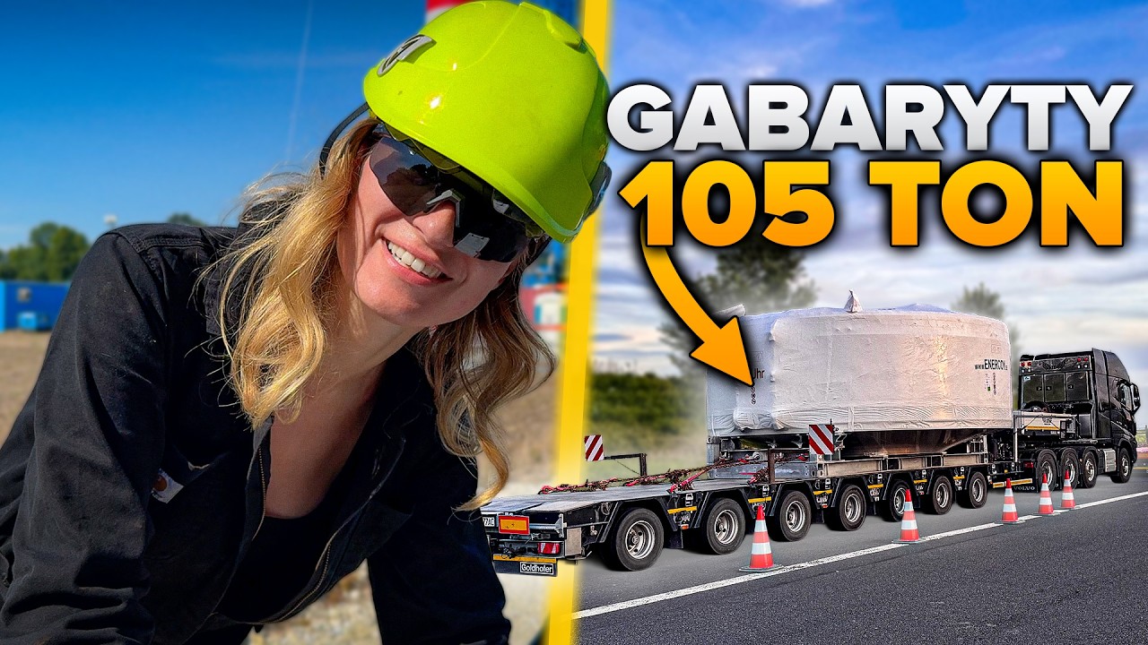 Transport STATORA turbiny wiatrowej 105 TON! Transport of a 105-TON wind turbine STATOR!