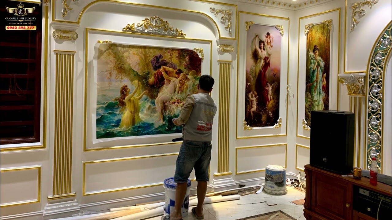Thi công tân cổ điển với phào chỉ PU tinh xảo | Nội thất đỉnh cao sang trọng