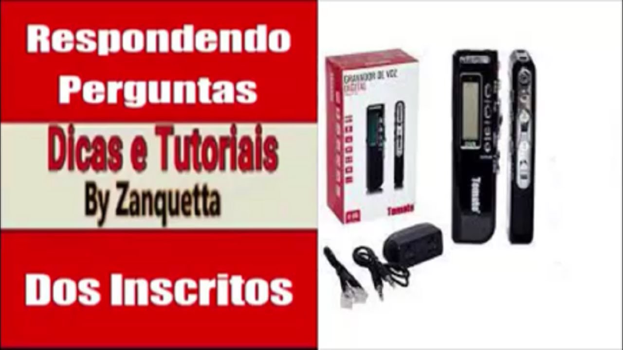 Como Usar o Gravador Digital Tomate MT 556