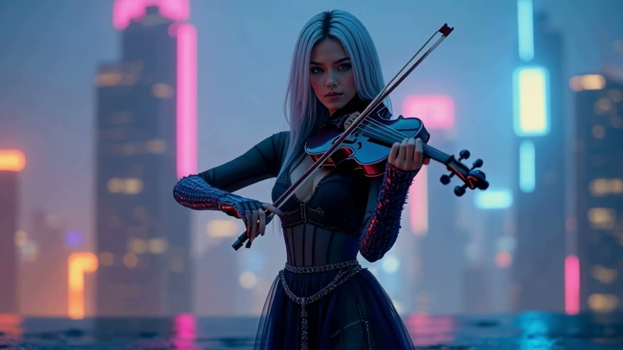 Neon Violin Mix | Cyberpunk Night City Cinematic Soundscape
