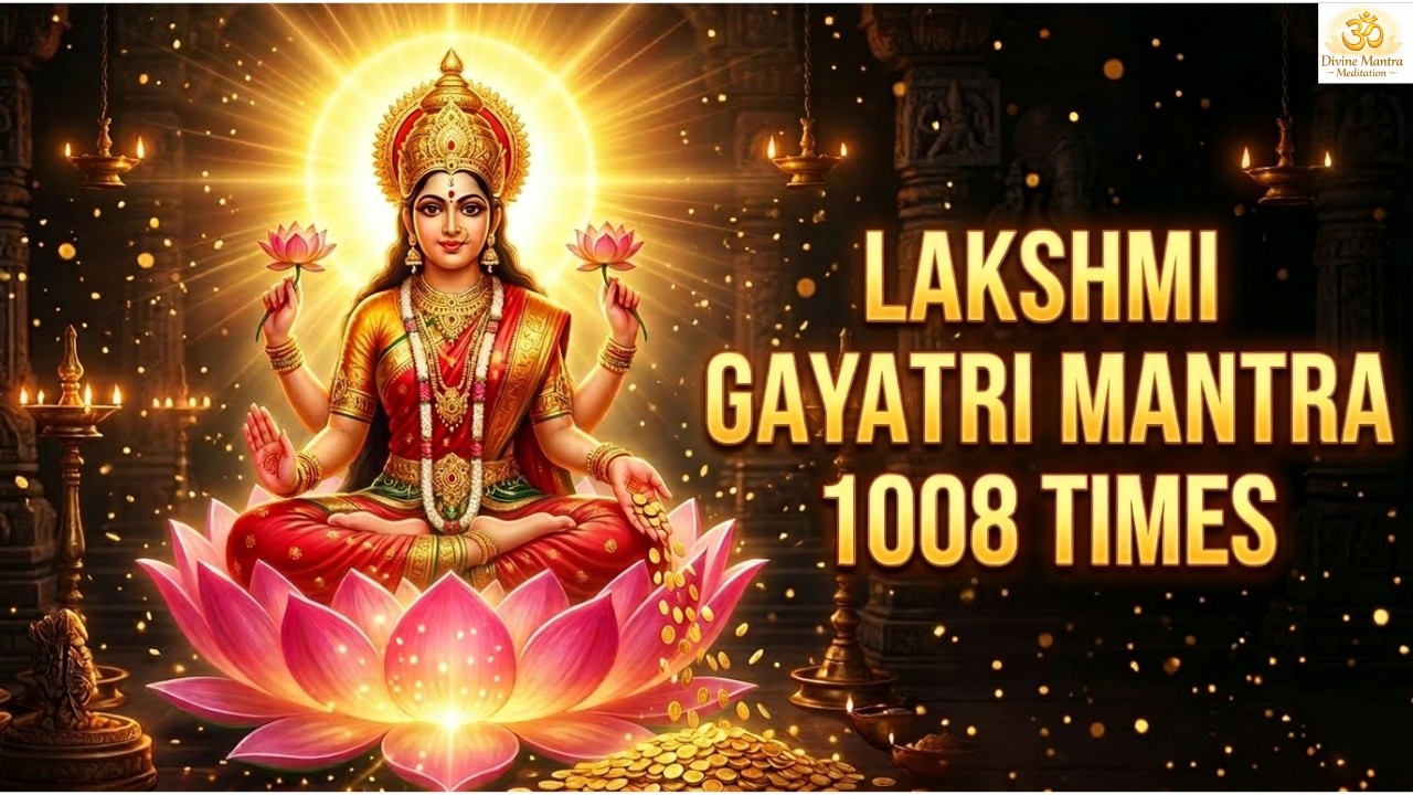 Sacred Lakshmi Gayatri Mantra 1008 Times | Remove Poverty Blockages And Attract Grace