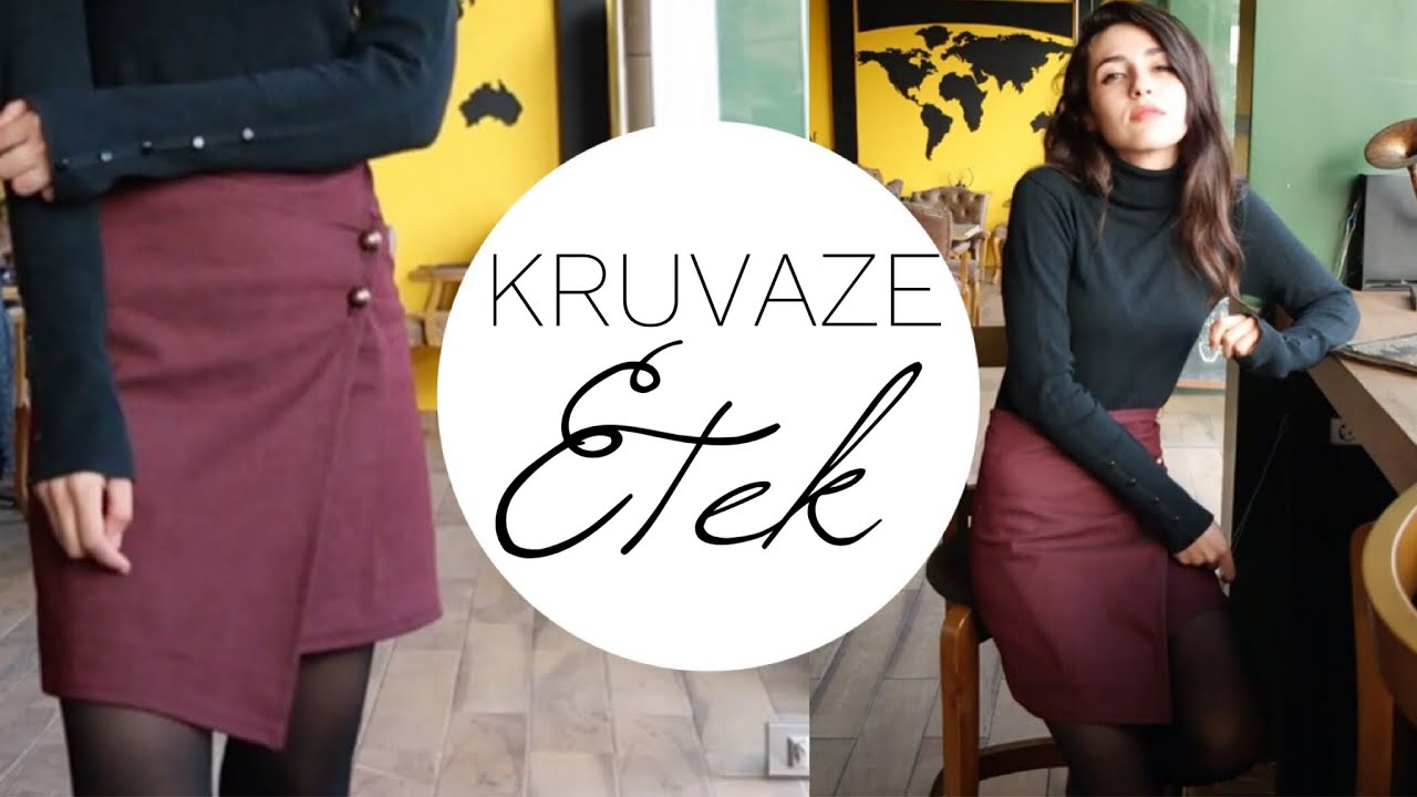 DÜNYANIN EN KOLAY ETEĞİ | KRUVAZE ETEK DİKİMİ #kalıpsız | Damla Toral