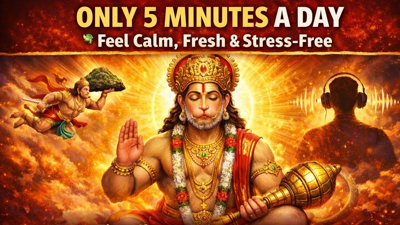 Manojavam Marut Tulyavegam Mantra 11 Times | हनुमान जी का शांति व उपचार मंत्र | Healing Lo-Fi Chant