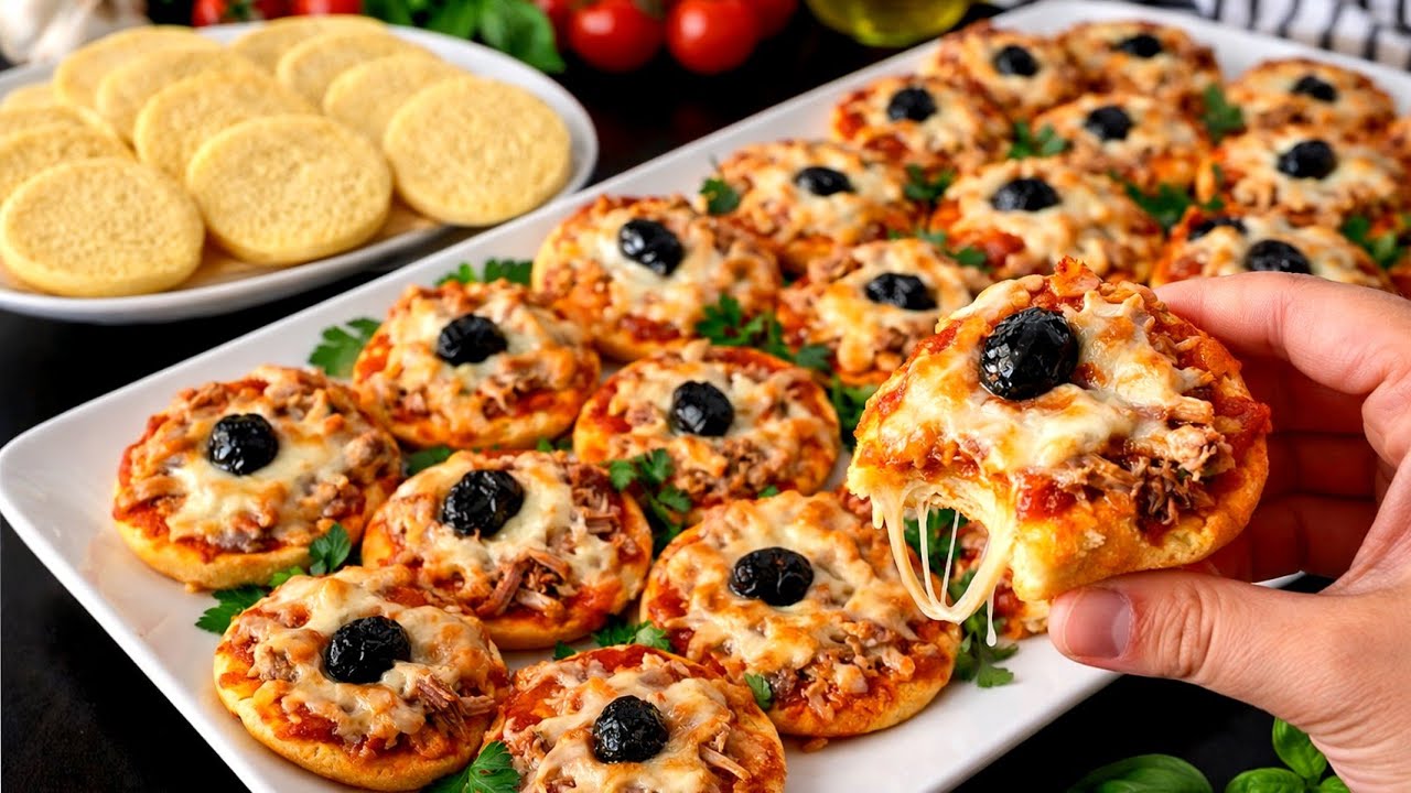 تحضيرات رمضان/ميني بيتزا🍕🍕بيضة وحدة حضري73 حبة الوصفةجبتها ليك من محلpizzeria خفيفة عجين ناجح سحري💯🔥