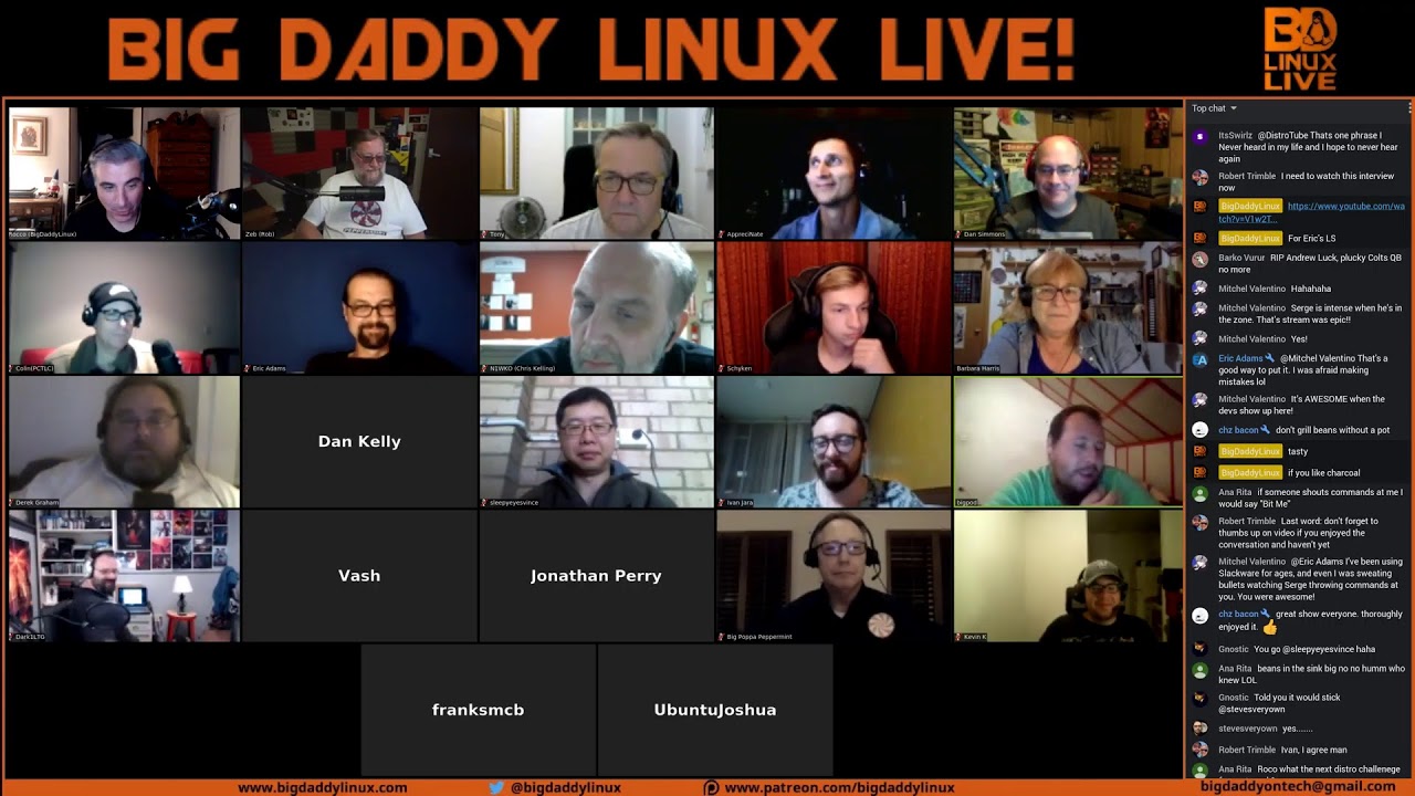 Big Daddy Linux Live! 8-24-19 (8pm EDT)