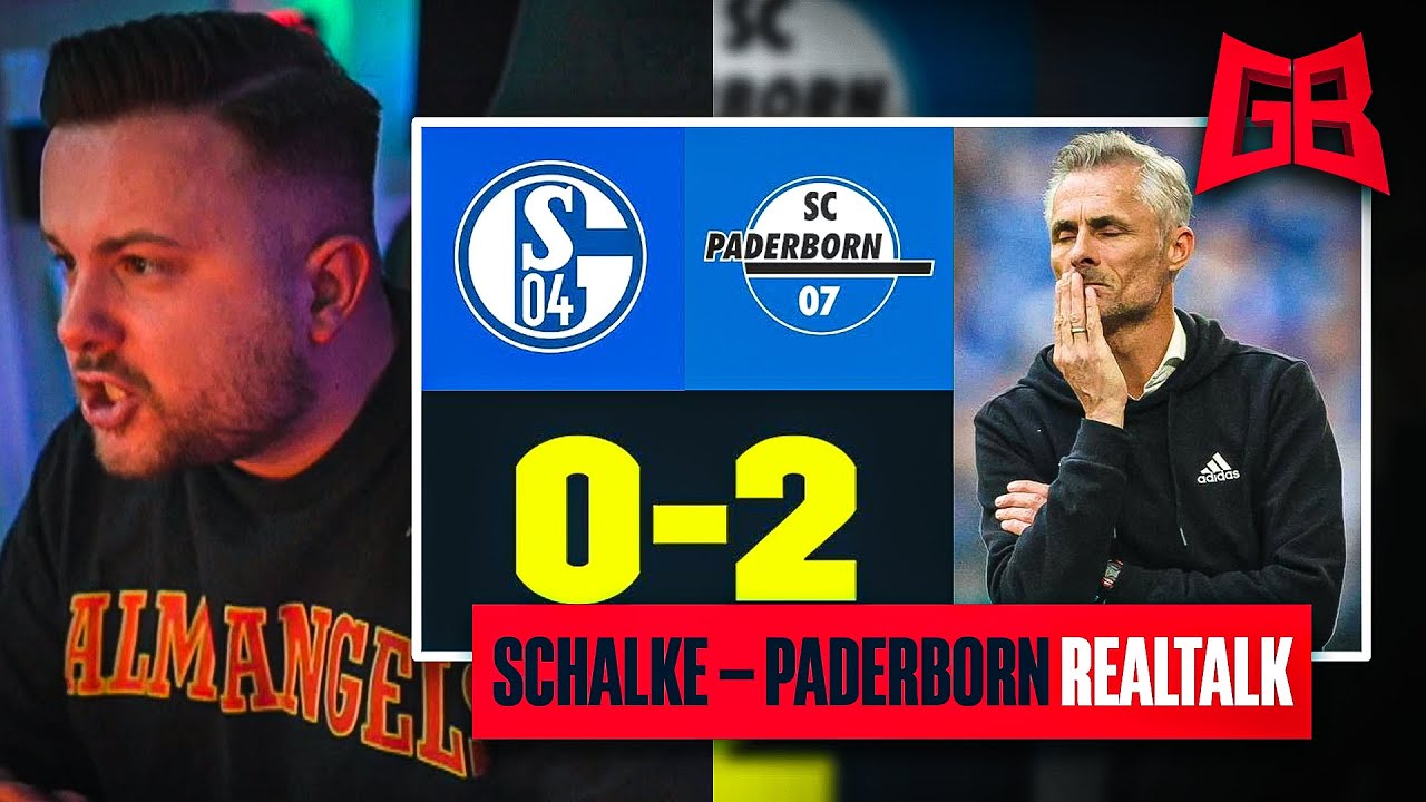 TOTALE BLAMAGE & TRAINER GEFEUERT 🙄  GamerBrother REALTALK über SCHALKE - PADERBORN..