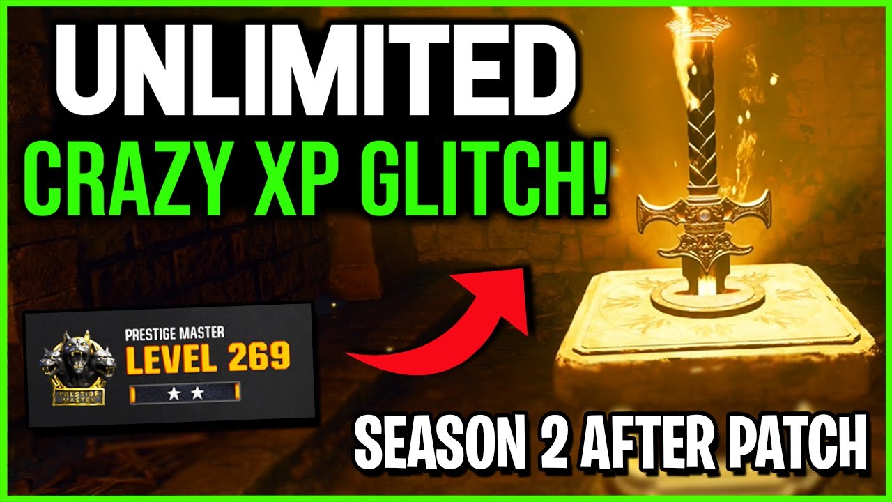 Solo AFK Unlimited XP / Rank Sword Glitch Season 2 Updated Zombies Glitches Full Guide!