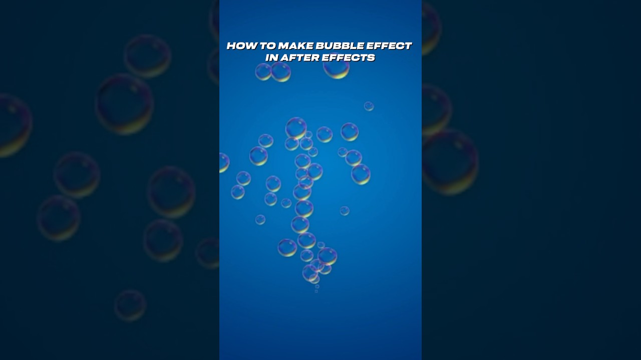 How to make Bubble Effect in After Effects #edit  #aftereffectstutorial #aftereffectsedit