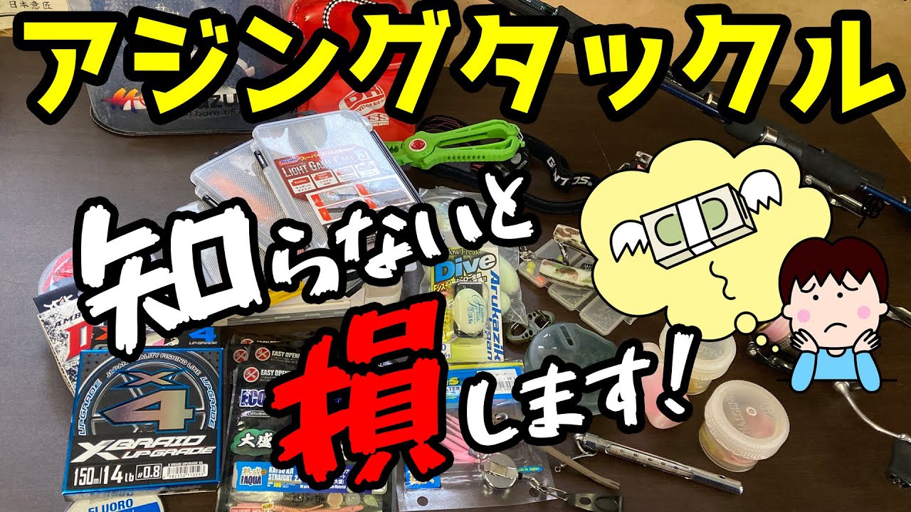【アジング】初心者必見！コスパ重視のお勧めタックル10選