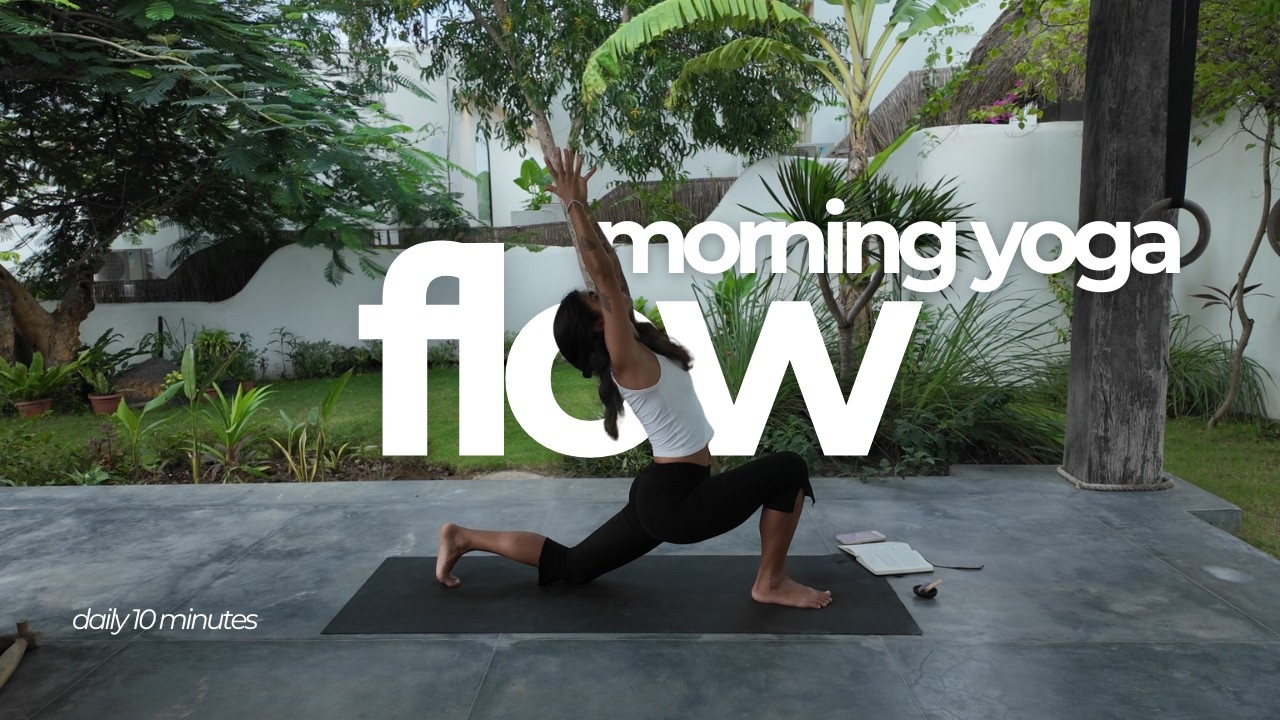 10-minute morning yoga flow | energizing full body wake up