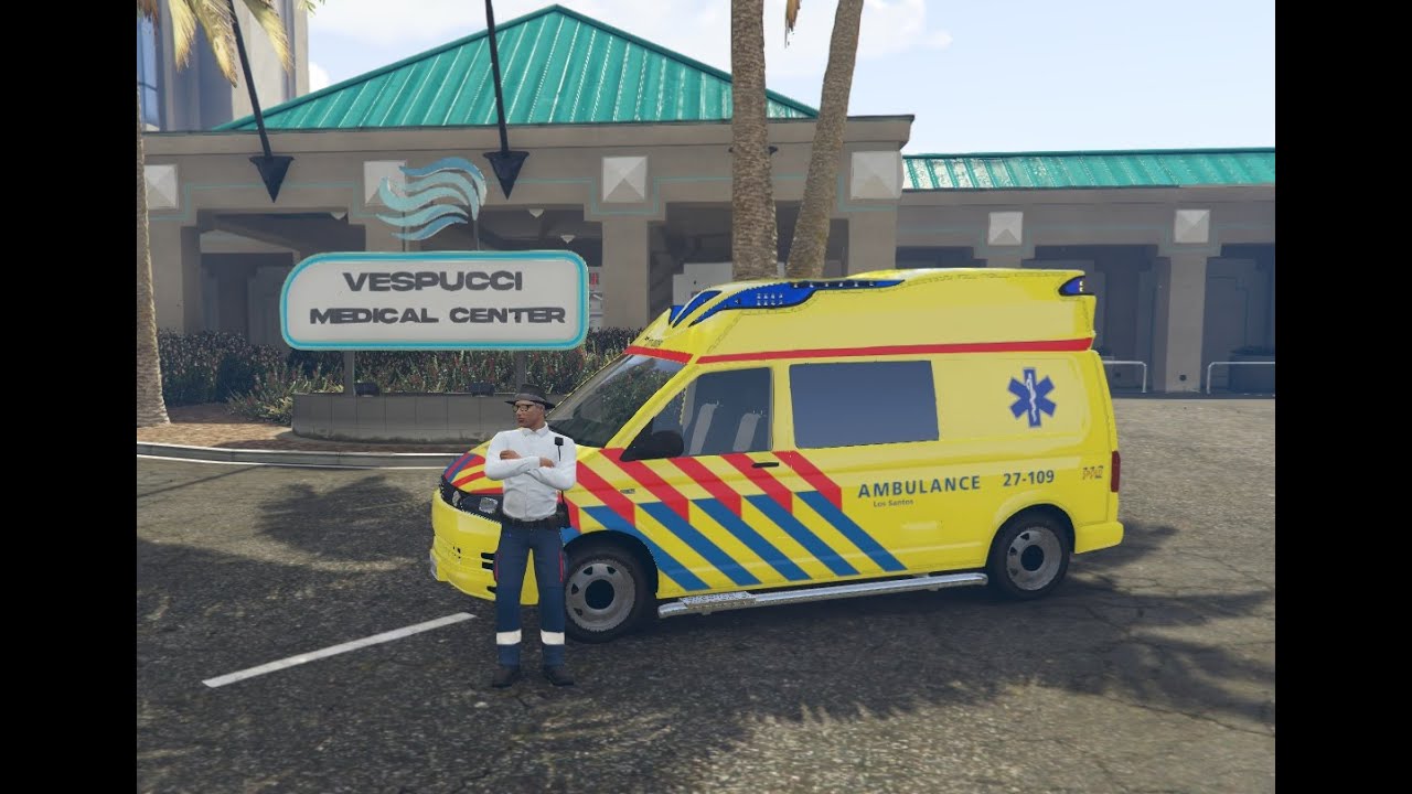 Mensen redden als ambulance #future #roleplay #gtav