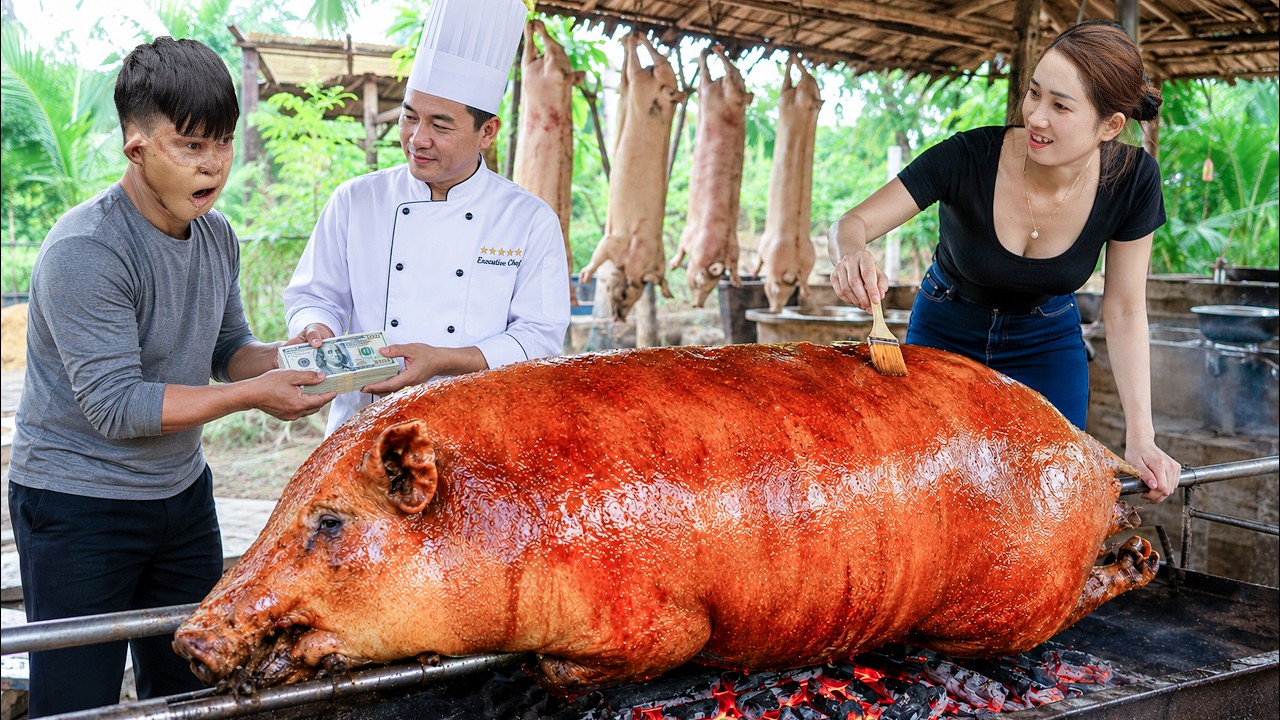 I Paid Millions for This Whole Roasted Pig Recipe | Village Chef Secret