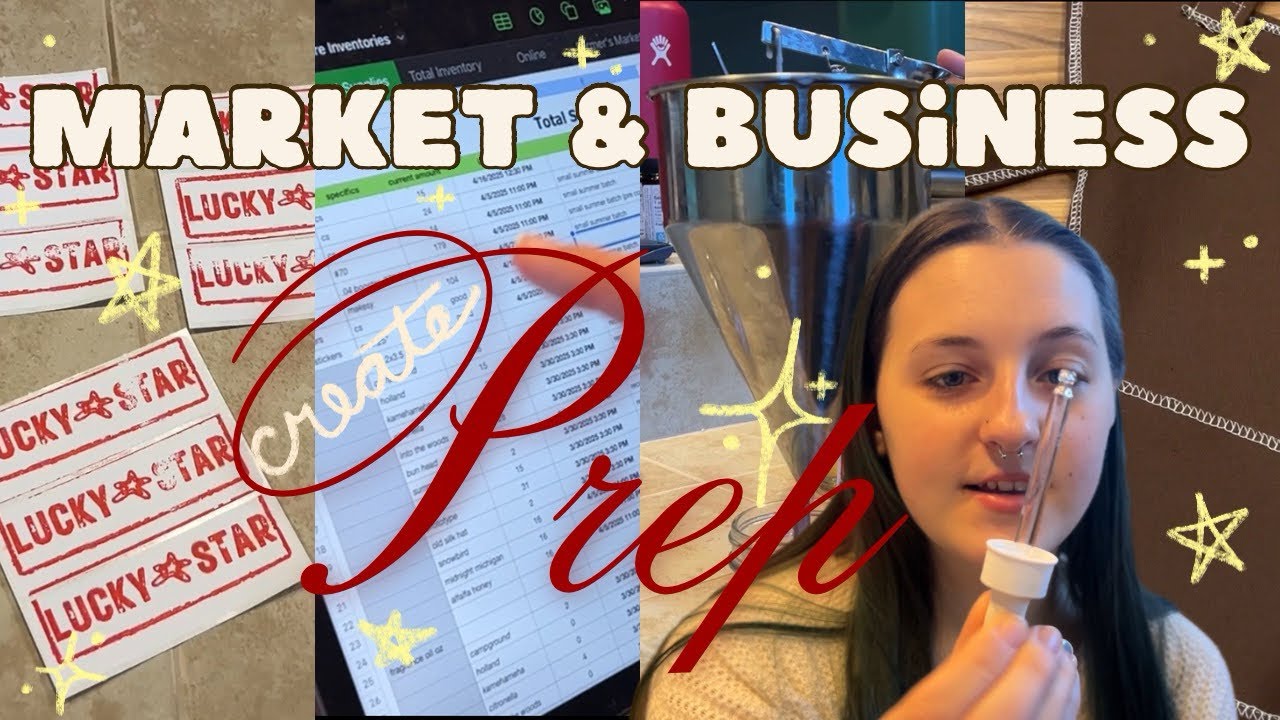 pouring candle samples 🕯️ and talking business ✏️📊 | lucky star collective