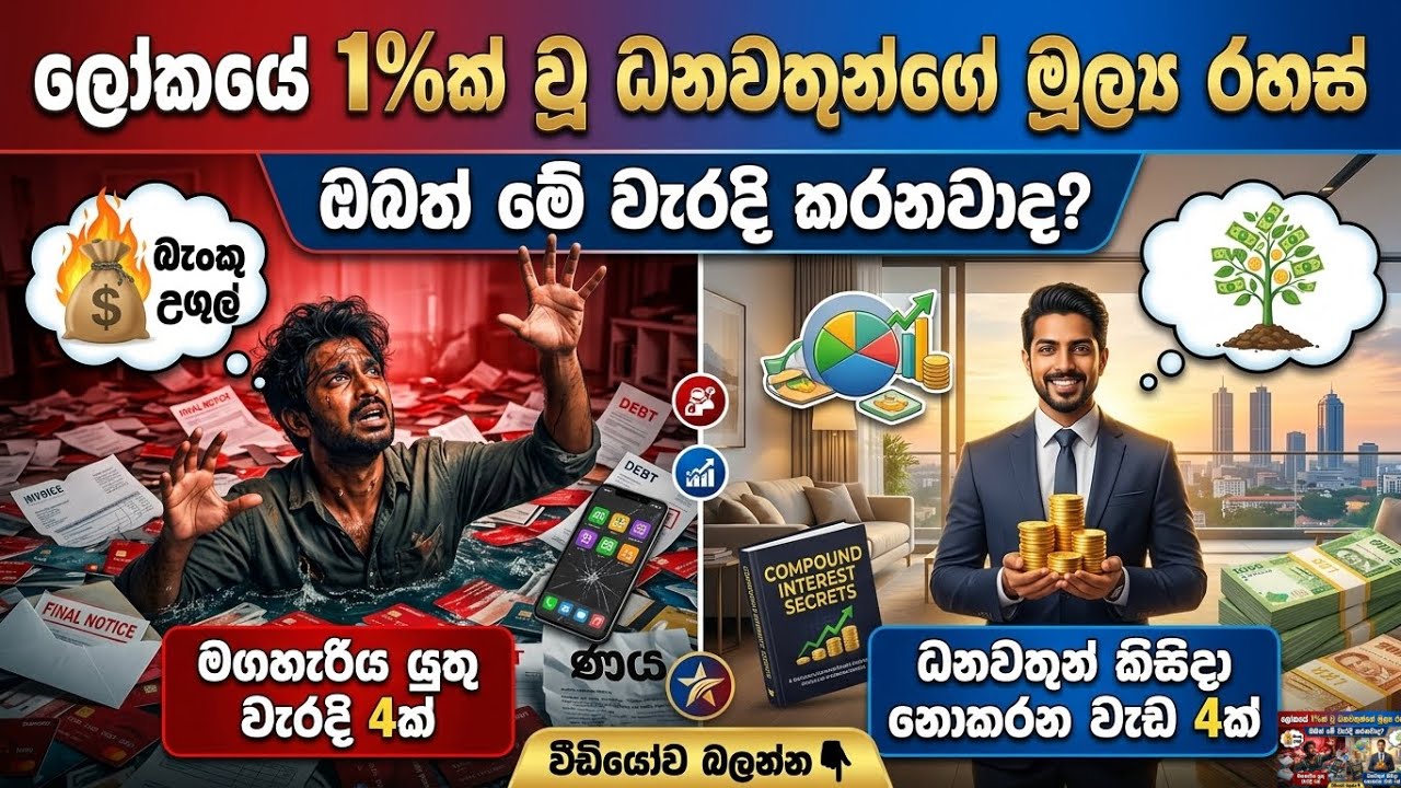 ඉක්මනින් පොහොසත් වෙන්න නම් අදම මේ වැරදි 4 නවත්වන්න| Stop Doing These 4 Things