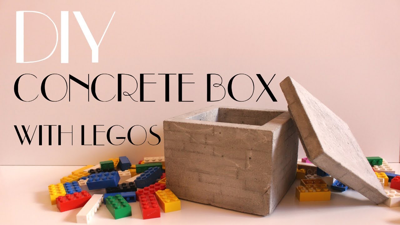 DIY - Concrete Box with Legos