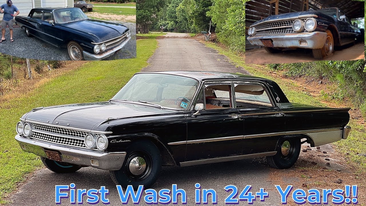 СВЕЖИЙ Ford Galaxie 390 1961 года! Первая мойка и химчистка за 24+ года!