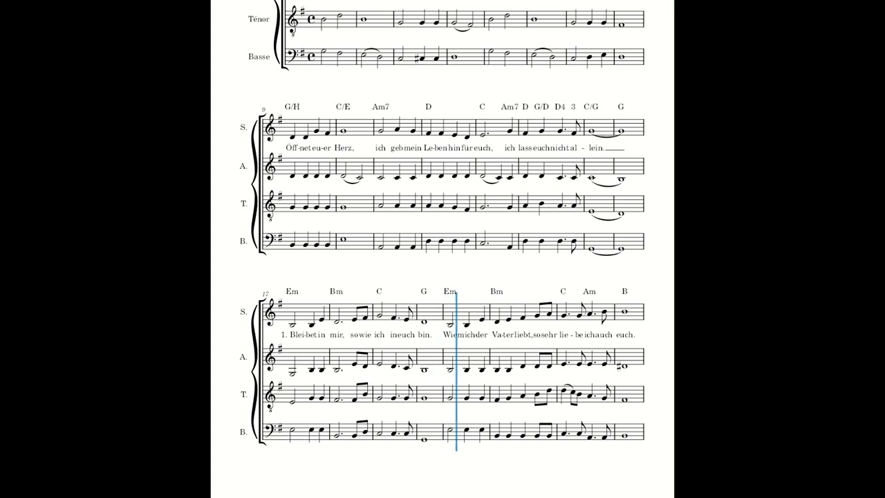 Nehmt und esst SATB Tutorial