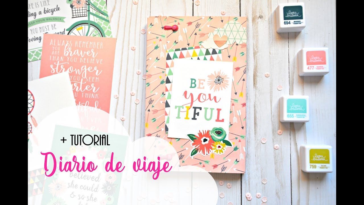 Diario de viaje scrapbooking + tutorial | Travel Book | Travel Journal | Scrapeando con Roc&iacute;o