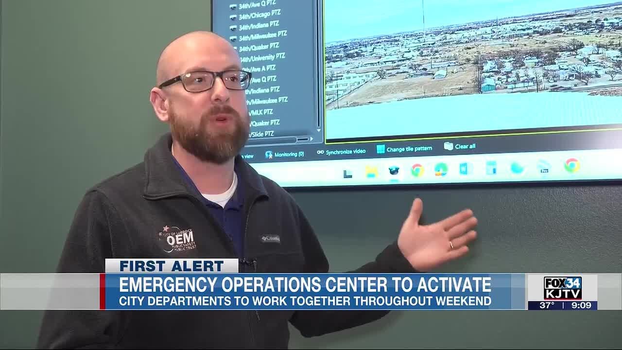 City of Lubbock Emergency Operations Center activating as storm approaches