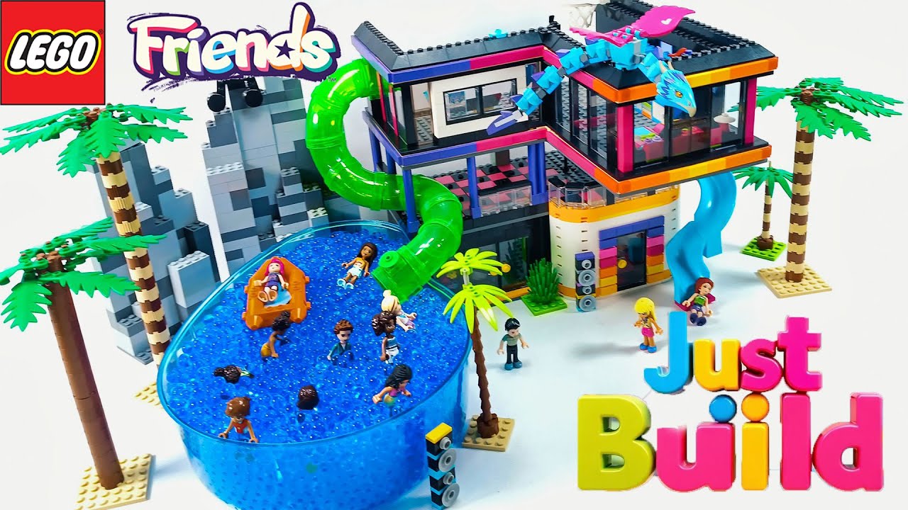 LEGO Friends: Летняя вечеринка на курорте — веселье и развлечения у бассейна.