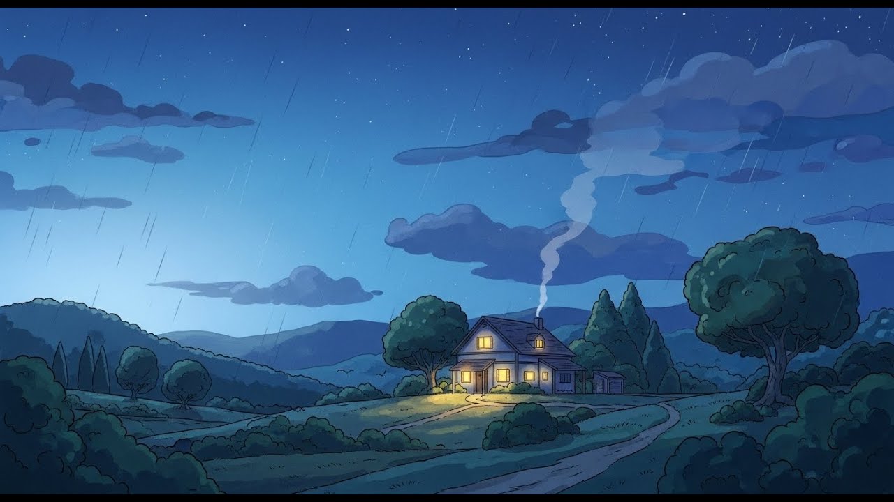 A Rainy Afternoon - Ghibli Inspired Slow Living Style