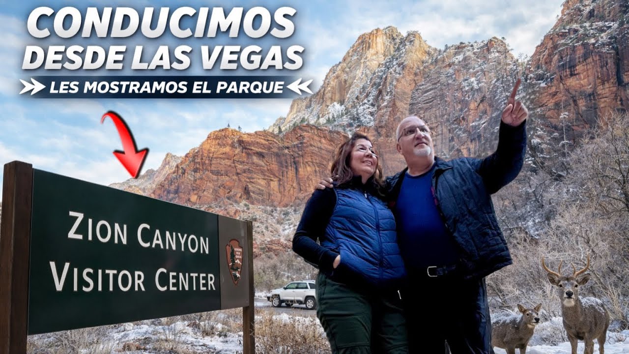 Conduciendo por el Parque Nacional Zion desde Las Vegas II Vistas panorámicas de Utah 