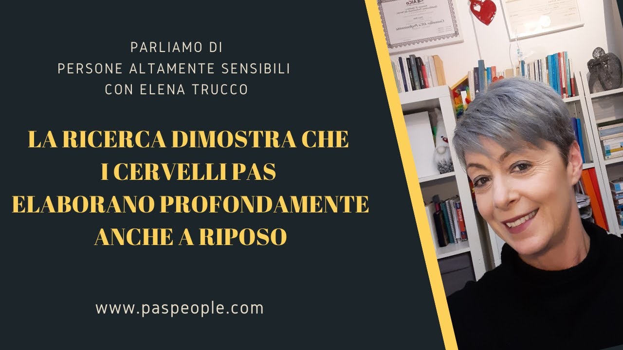 La ricerca dimostra che il cervello dei Pas elabora anche a riposo