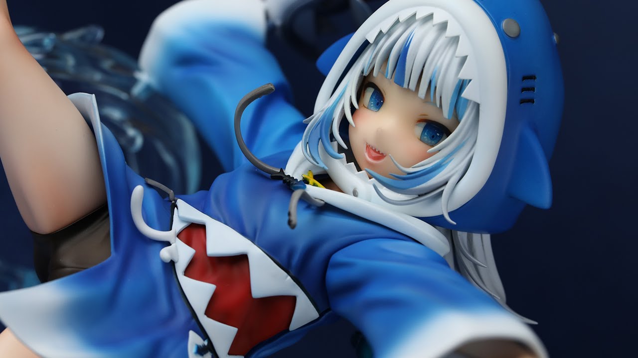 【ホロライブ】がうるぐらのガレージキットフィギュアを作ってみた/Gawr Gura Garage kit figure assembling and painting