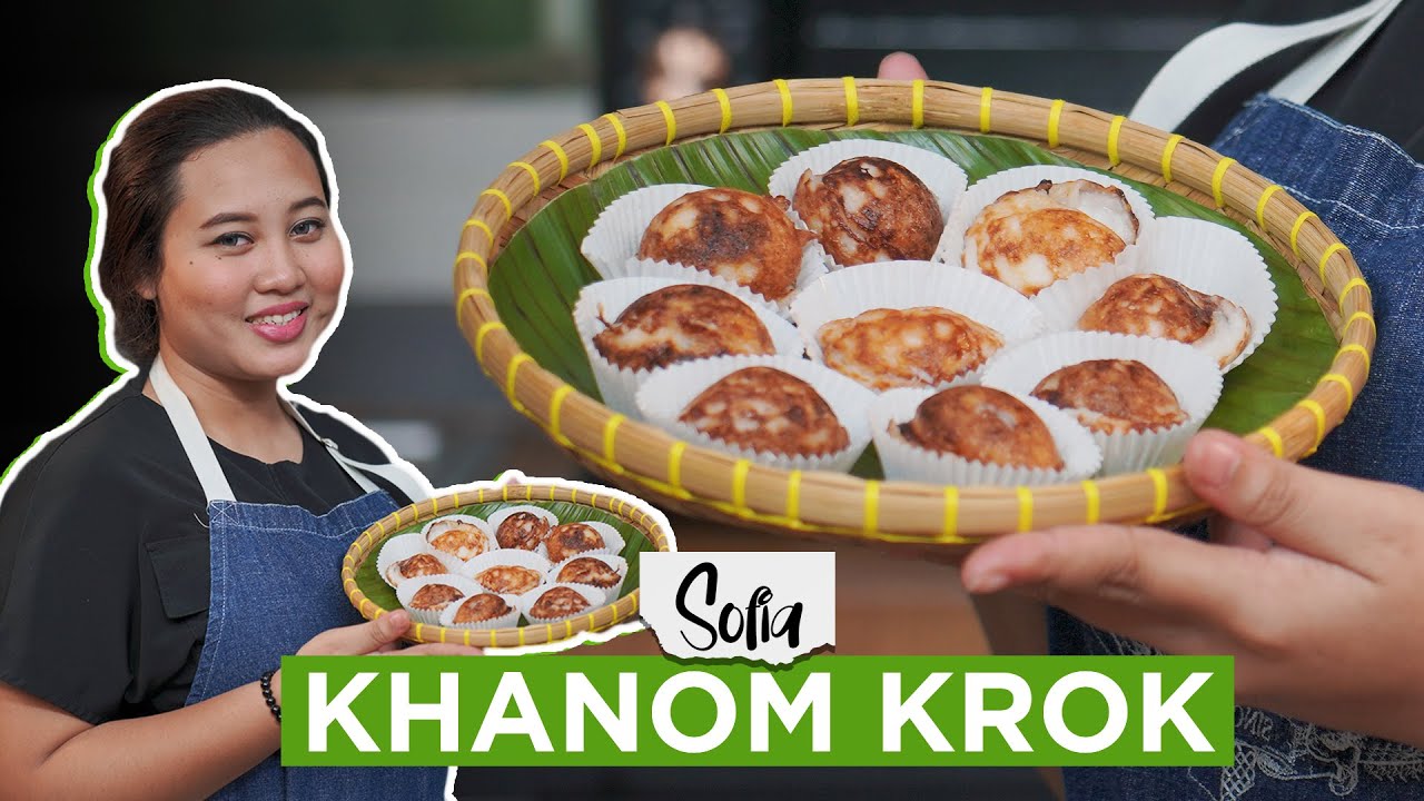 MAKAN KUE PAKE NASI ?! - Resep Khanom Krok #caramembuat