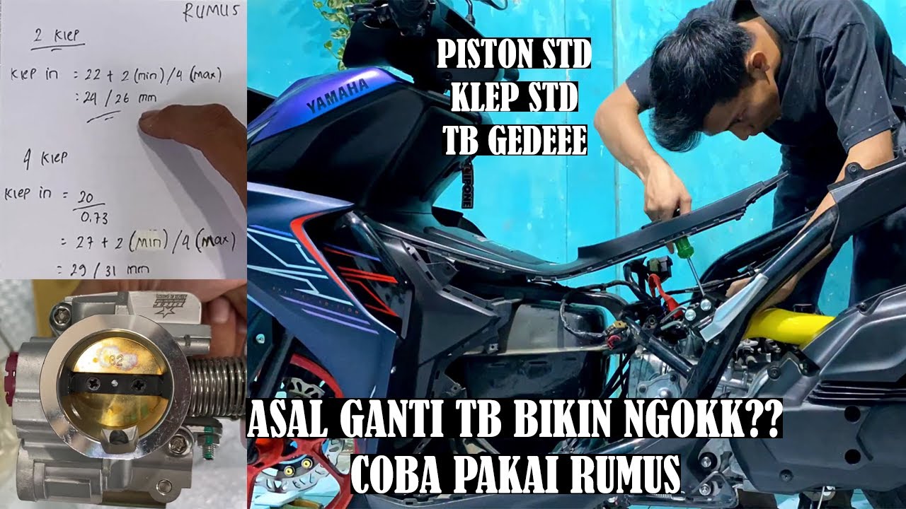 PASANG TB 32 BRT DI AEROX 58 STD || TARIKAN AWAL NGOKK / NGEMPOS? || MODIFIKASI AEROX CYBERCITY