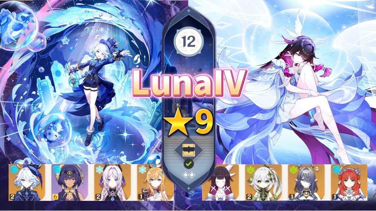 【原神】LunaⅣ螺旋１２層　フリーナ＆コロンビーナ