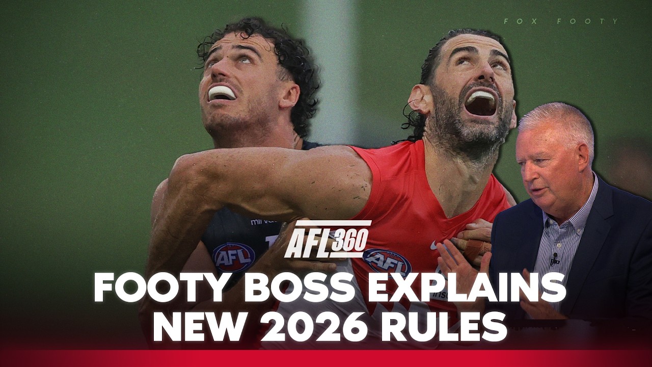 Football boss Greg Swann explains & clarifies all the new rules ahead of the 2026 season 🧐 I AFL 360