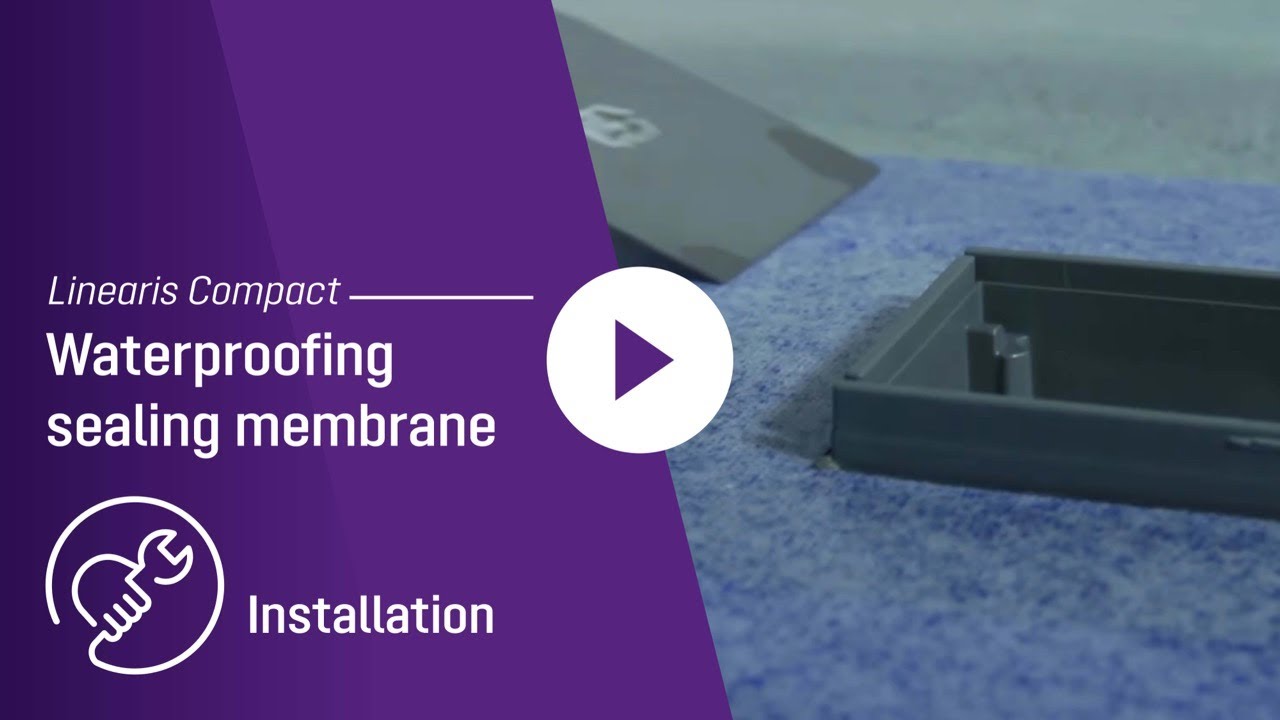 Waterproofing sealing membrane Linearis Compact | Installation video