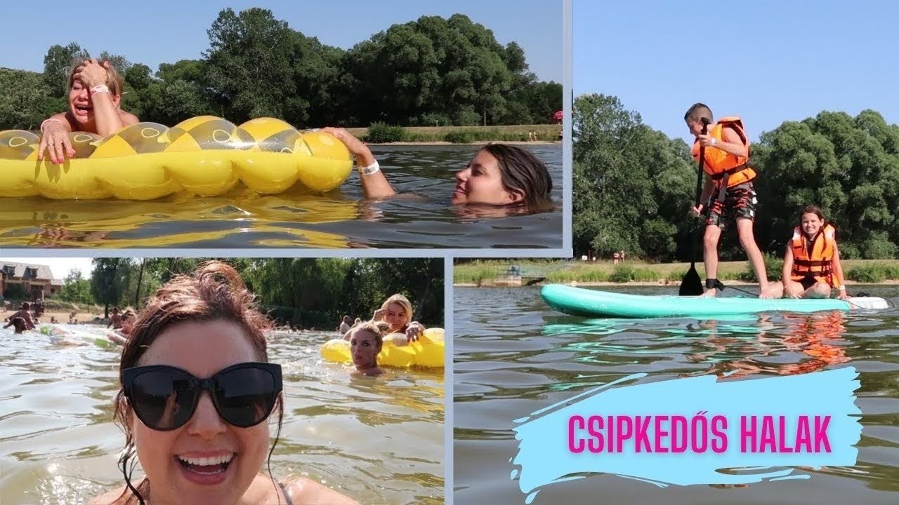 CSIPKEDŐS HALAK ÉS SUP VERSENY JUDYÉKKAL A DOMONY STRANDON!