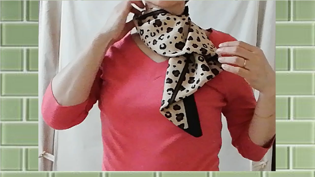 ♥enjoy 5 arrangements with 1 way to tie a scarf 【スカーフの巻き方】１つの結び方で５アレンジ！