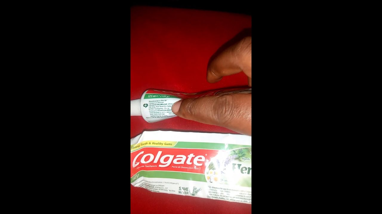 Exposed!!!!  Imitation Colgate herbal toothpaste