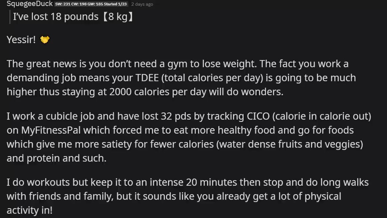 I finally realized how much I weigh, and it scared me