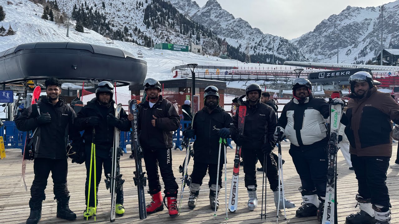 Skiing panna porom Kazakhstan Tamil vlog Epi - 4