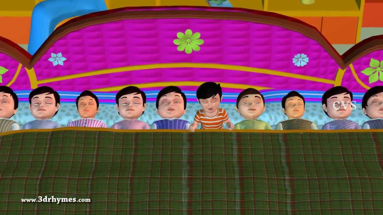 Ten in the bed - 3D Animation English Nursery rhyme for children