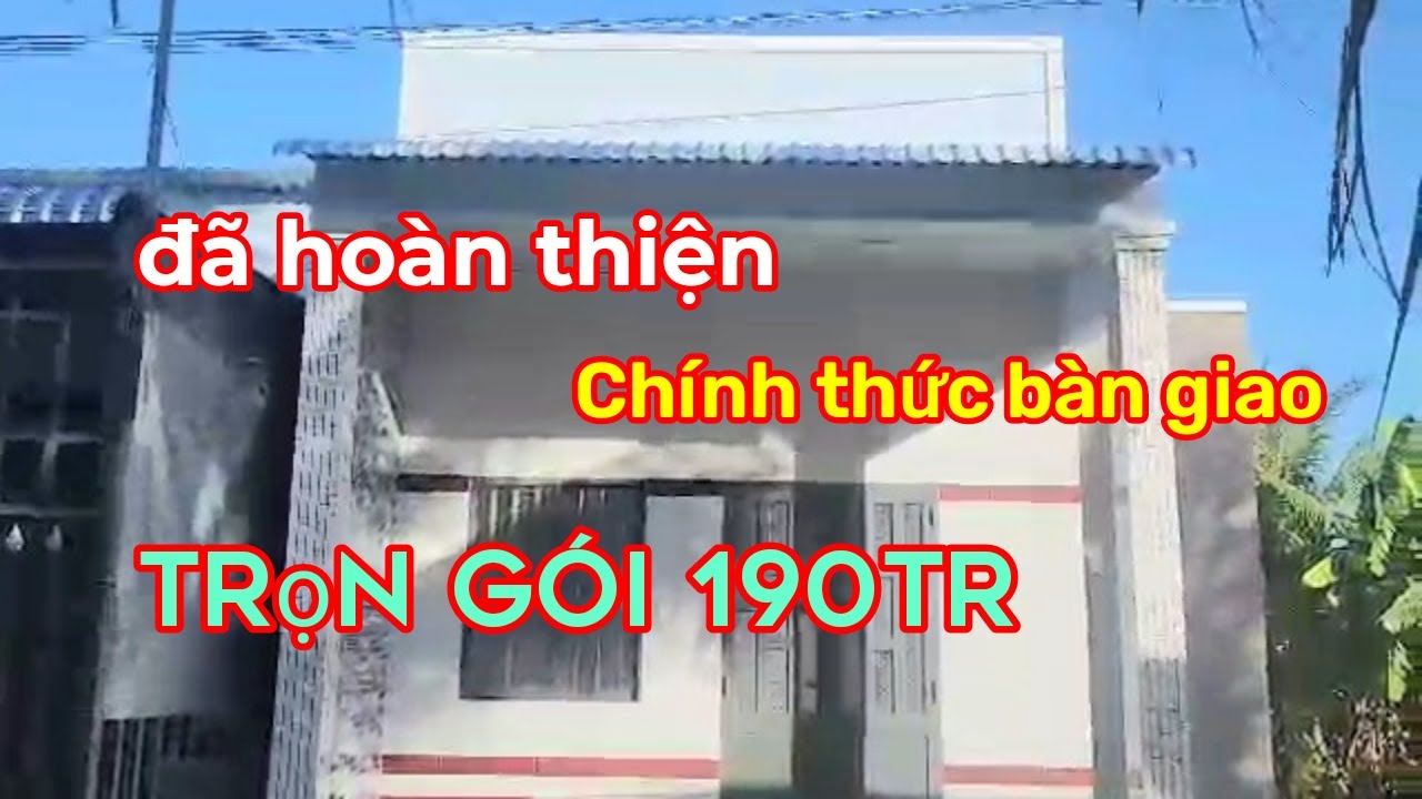 Nhà cấp 4 giá công nhân . Chính thức bàn giao căn nhà trọn gói 190tr .