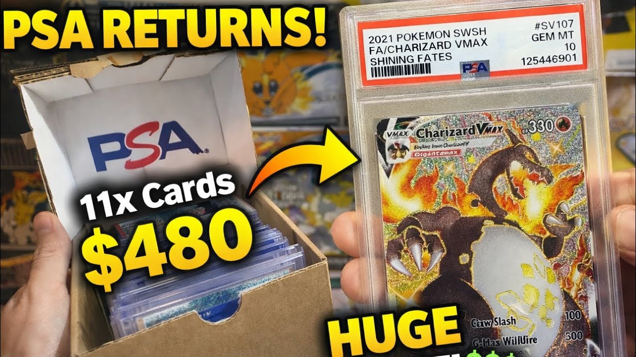 INSANE PSA RETURN! My Pokemon Card Submission Came Back WAY Better Than Expected #pokemon 